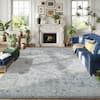 Front. RYHNUYNE - 8x10 Area Rugs Living Room Rug Washable Vintage Boho Rug No Slip Stain Resistant Soft Carpet Indoor Floor Floral Carpets - Painting.