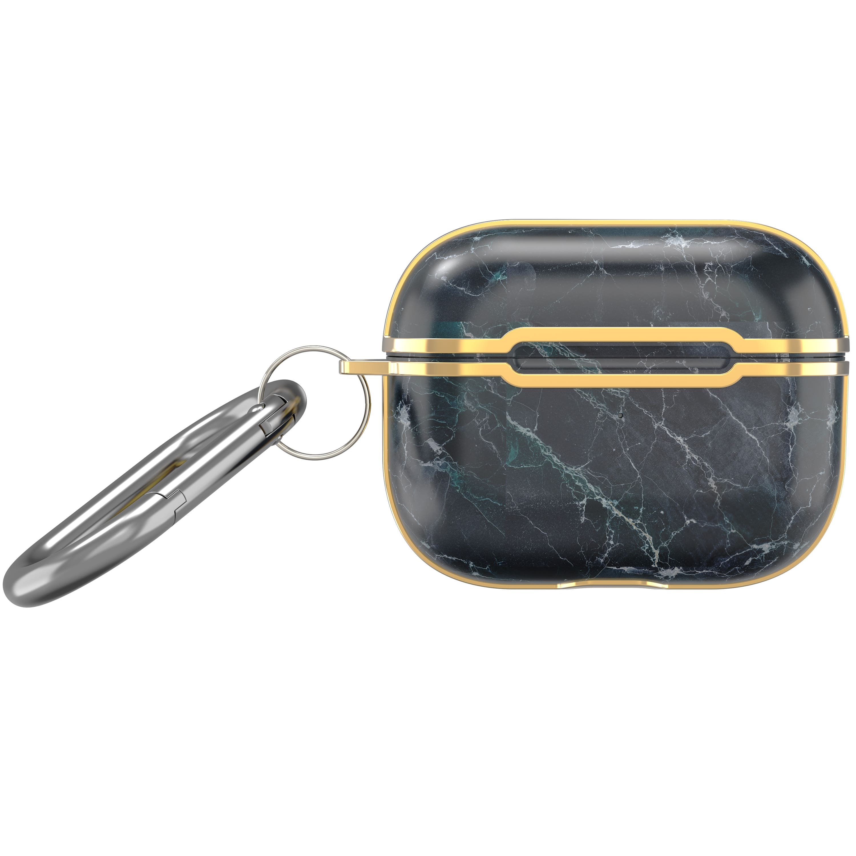 Vena - Marble Pattern Case for Apple AirPods Pro 2 Case, Protective Cover For AirPods Pro 2nd Generation, Black / Gold - Multicolored