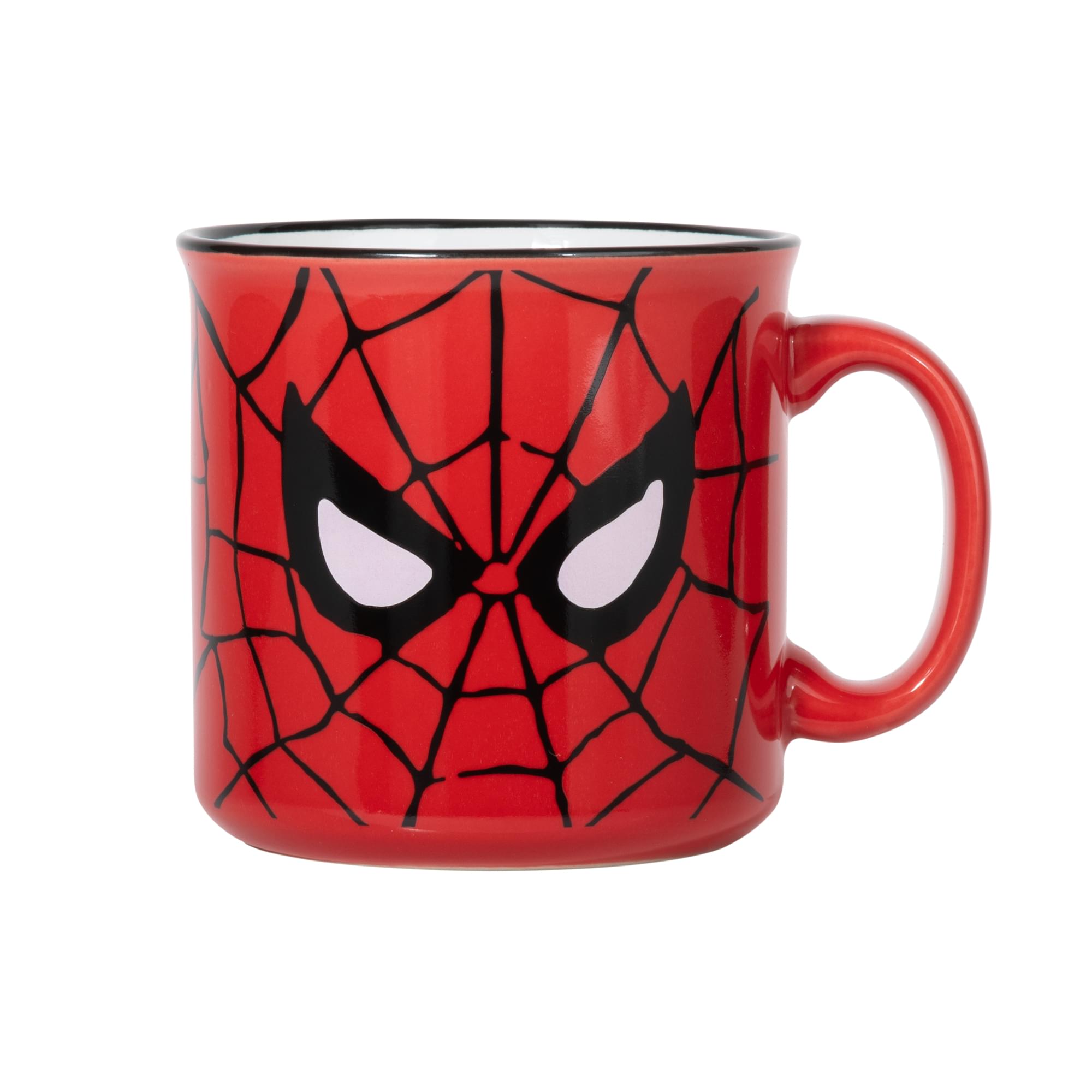 Alt View 1. Silver Buffalo - Marvel Spider-Man Face Ceramic Camper Mug | Holds 20 Ounces - Red.