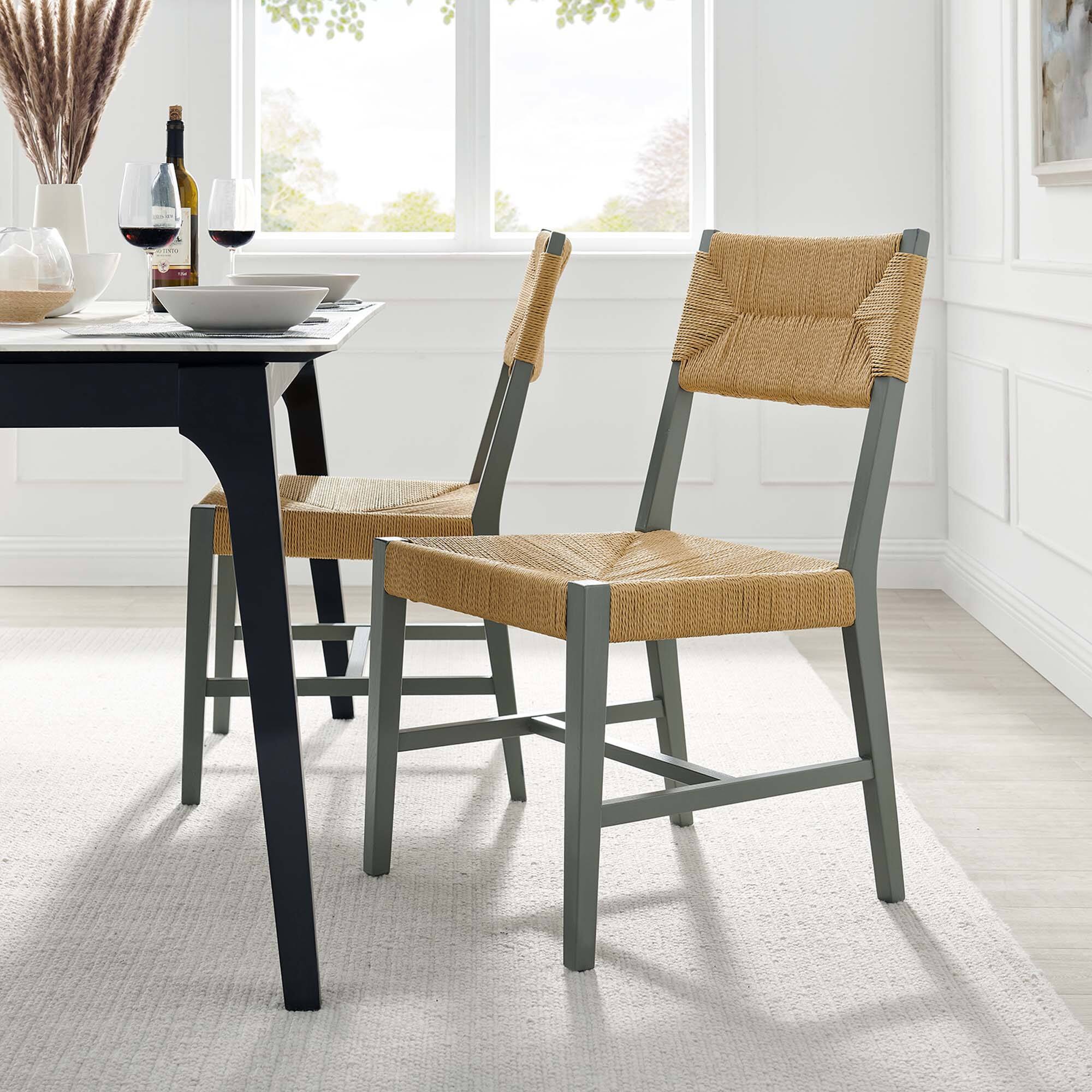 Alt View 5. Modway - Bodie Wood Dining Chair by Modway - White.