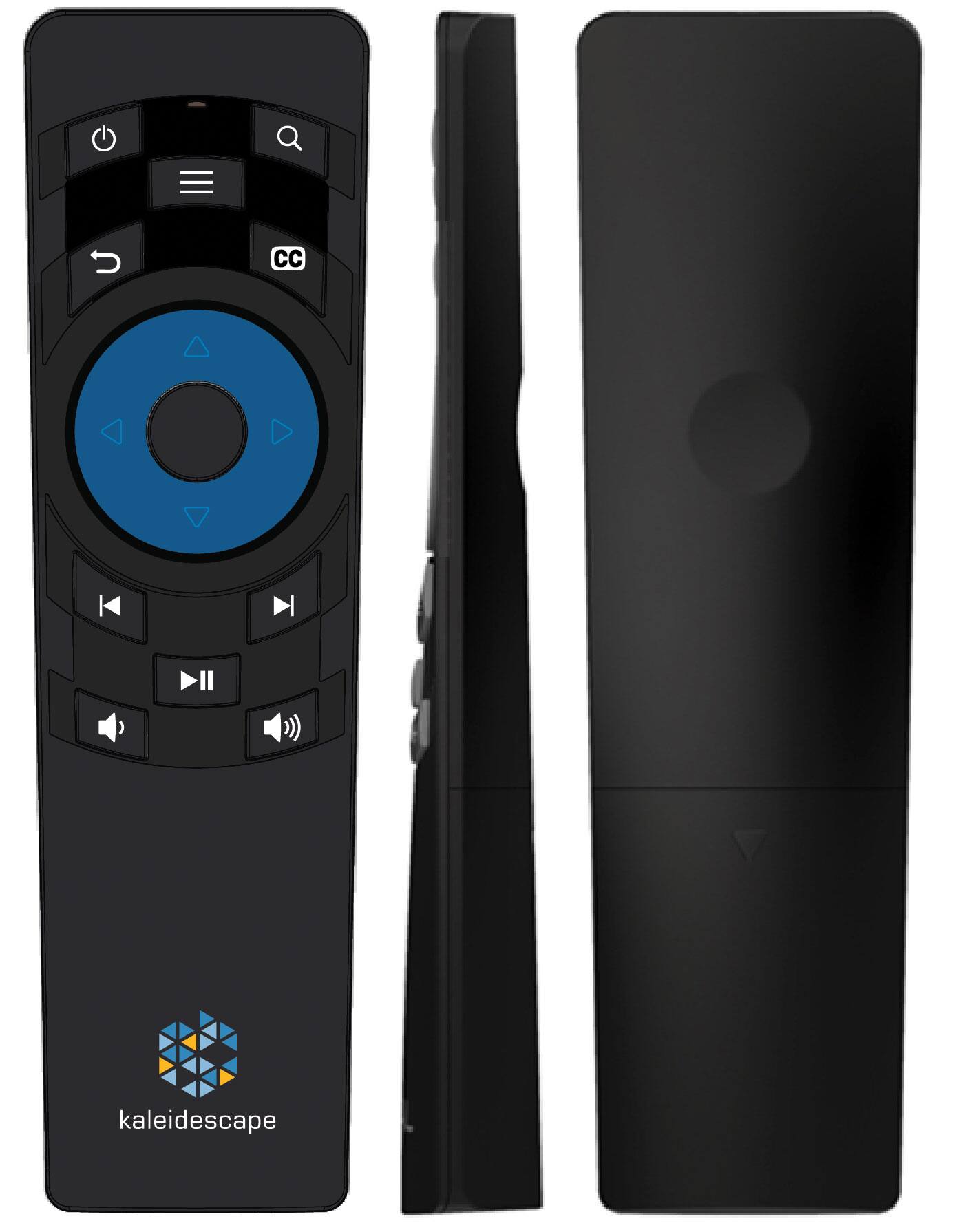 Angle. Kaleidescape - Kaleidescape remote contral for Strato V, Strato E, and Strato M - Black.