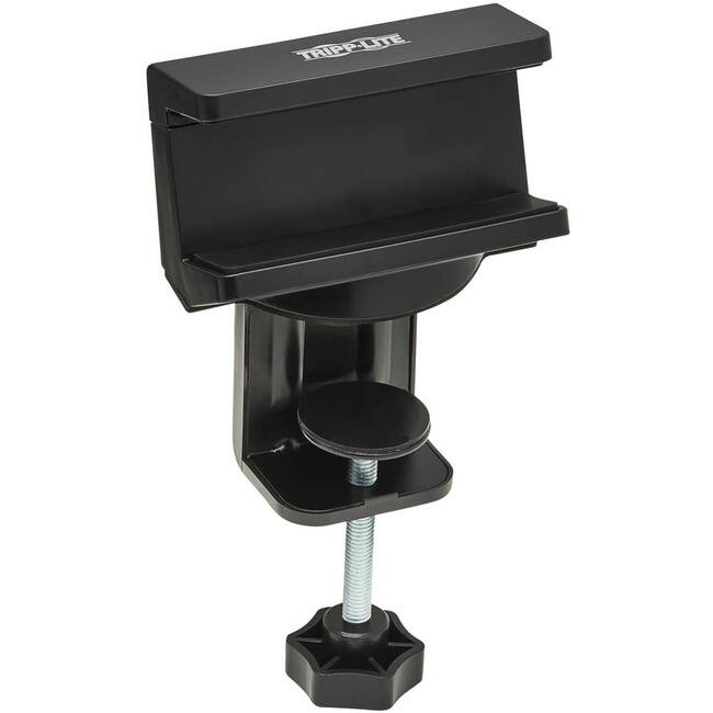 Front. Tripp Lite - Eaton Tripp Lite Series Clamp-On Power Strip Holder, Black - Acrylonitrile Butadiene Styrene (ABS), EVA Foam - Black.