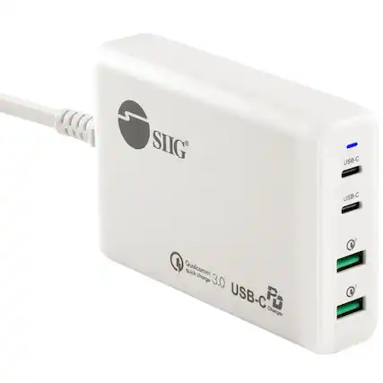 SIIG
Qualcomm Quick Charge 3.0 USB-C Charger
USB-C
USB-C
PD
