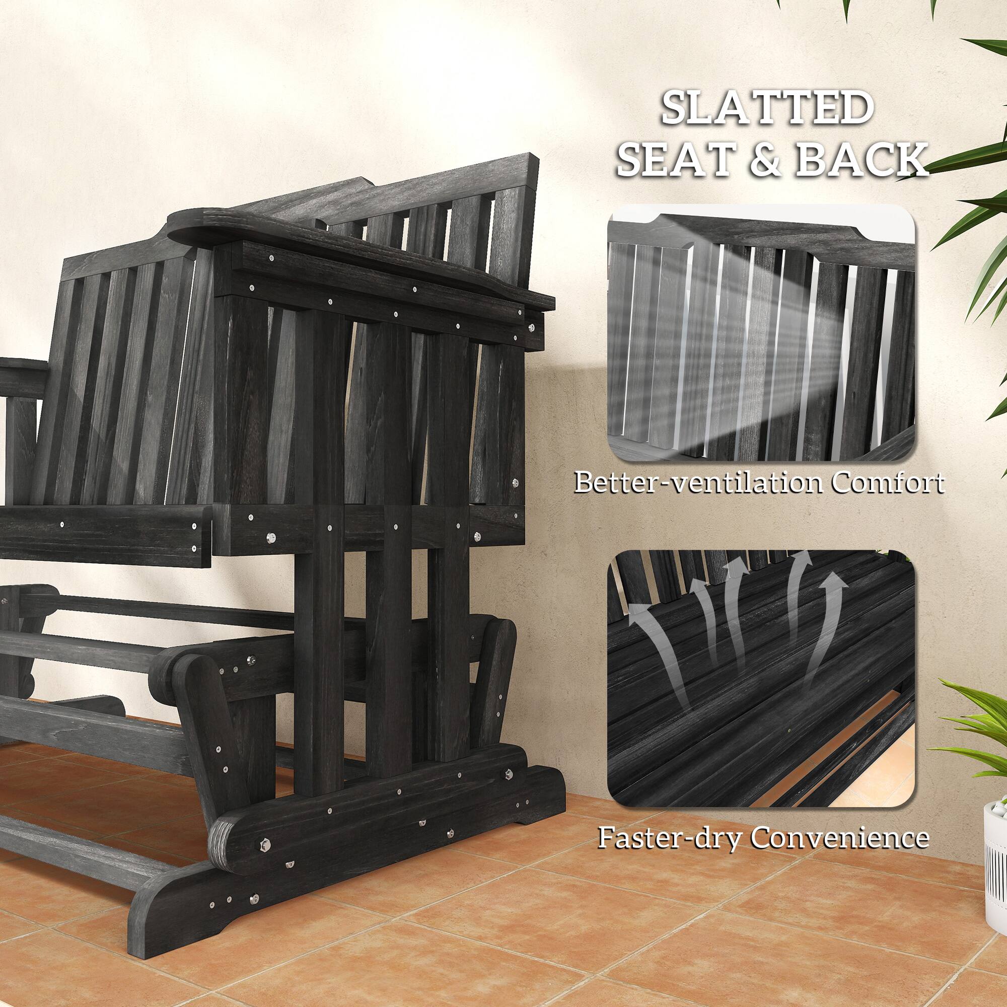 SLATTED SEAT & BACK  
Better-ventilation Comfort  
Faster-dry Convenience