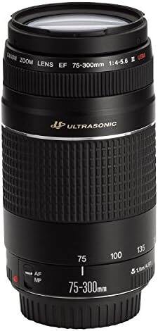 Canon Zoom Lens EF 75-300mm 1:4-5.6 II Ultrasonic AF MF 75 100 135 75-300mm 1.5m/5