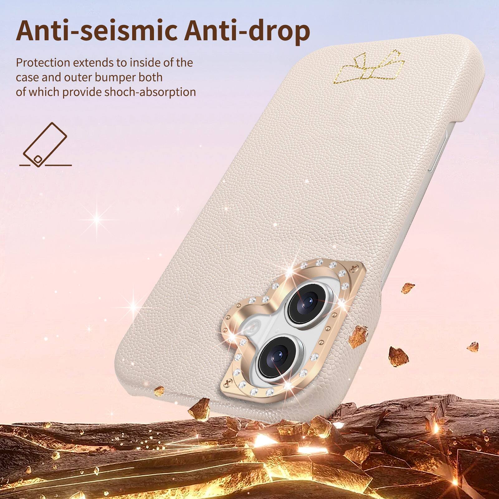 Anti-seismic Anti-drop Protection extends to inside of the case and outer bumper both of which provide shock-absorption