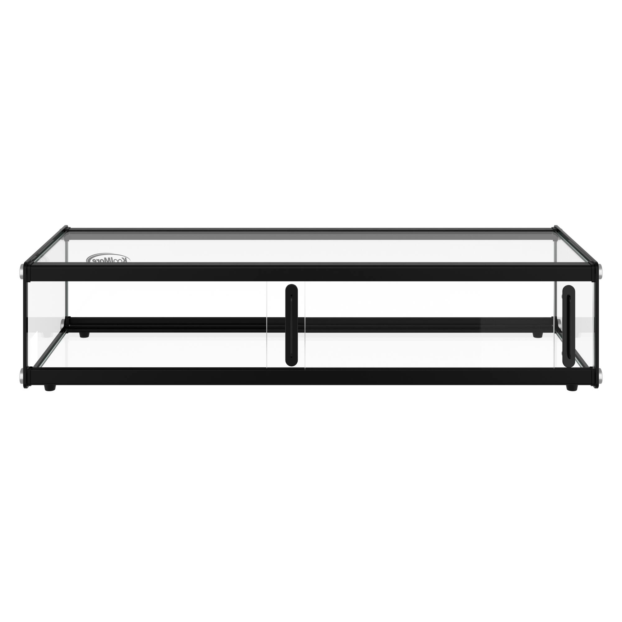 Alt View 7. Koolmore - 1.5 Cu Ft Slim  Flat Dry  Bakery Display Case with  Black Aluminum Accents KM-DC-17SBK - Black.
