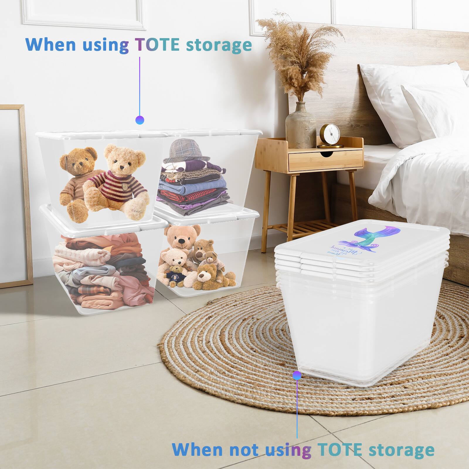 When using TOTE storage

When not using TOTE storage
