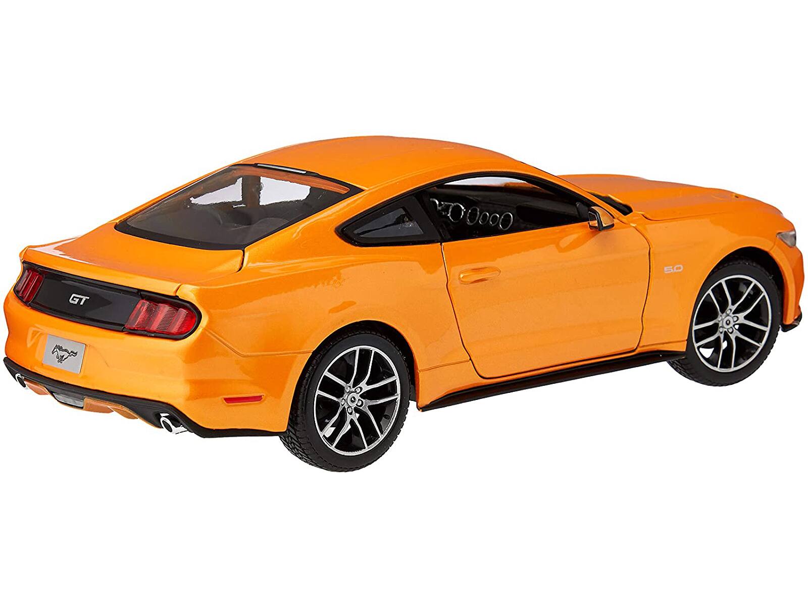 Alt View 1. Maisto - 2015 Ford Mustang GT 5.0 Orange Metallic "Special Edition" 1/18 Diecast Model Car by Maisto.