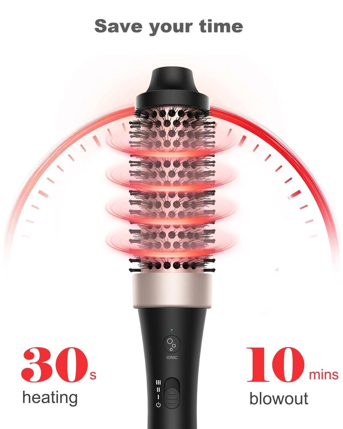 Save your time

30s heating

10 mins blowout