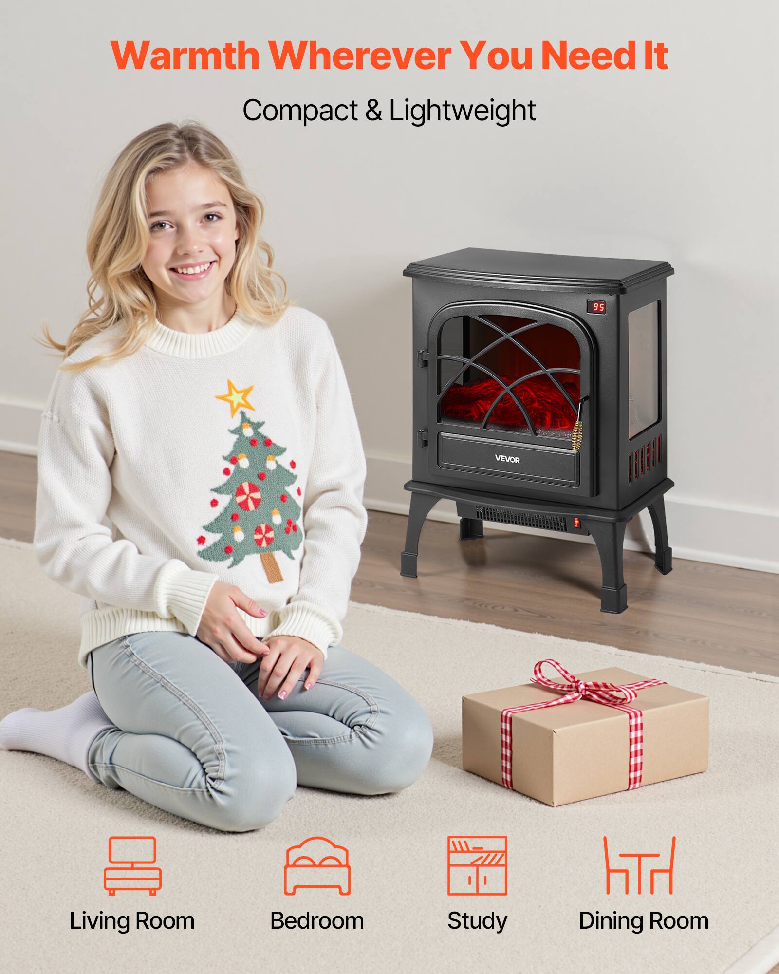 Warmth Wherever You Need It  
Compact & Lightweight  

Living Room  
Bedroom  
Study  
Dining Room