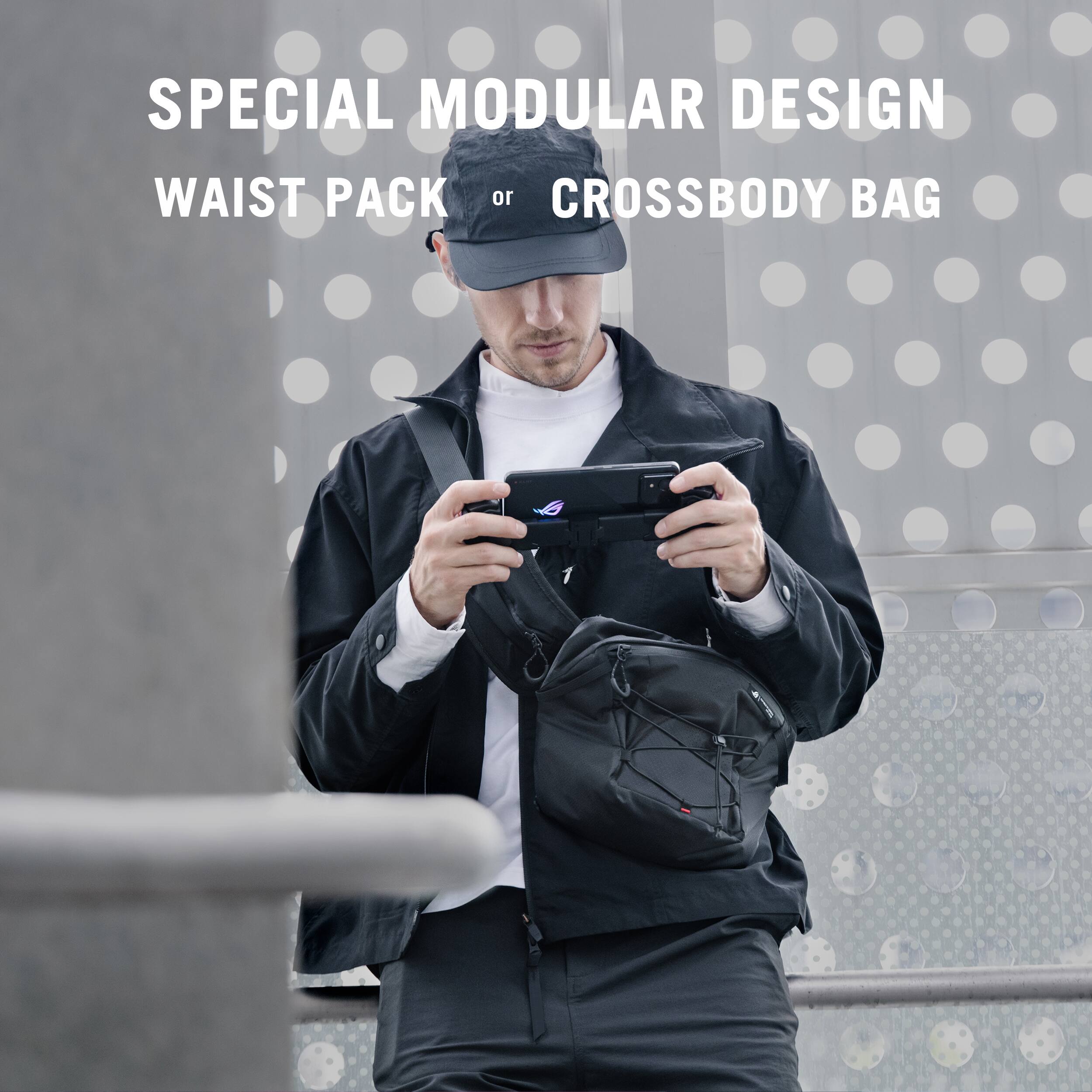 SPECIAL MODULAR DESIGN WAIST PACK or CROSSBODY BAG