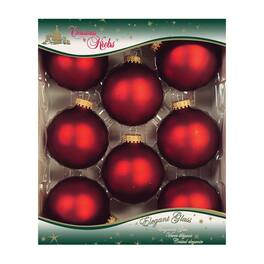 Christmas by Krebs Velvet Ball Ornament (Case of 12) - Red