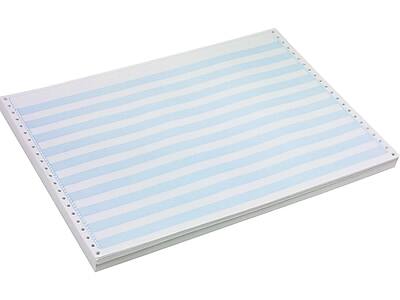 Alt View 1. Staples -  14.875" x 11" Business Paper, 20 lbs., 100 Brightness, 2200/Carton  - White/Blue.