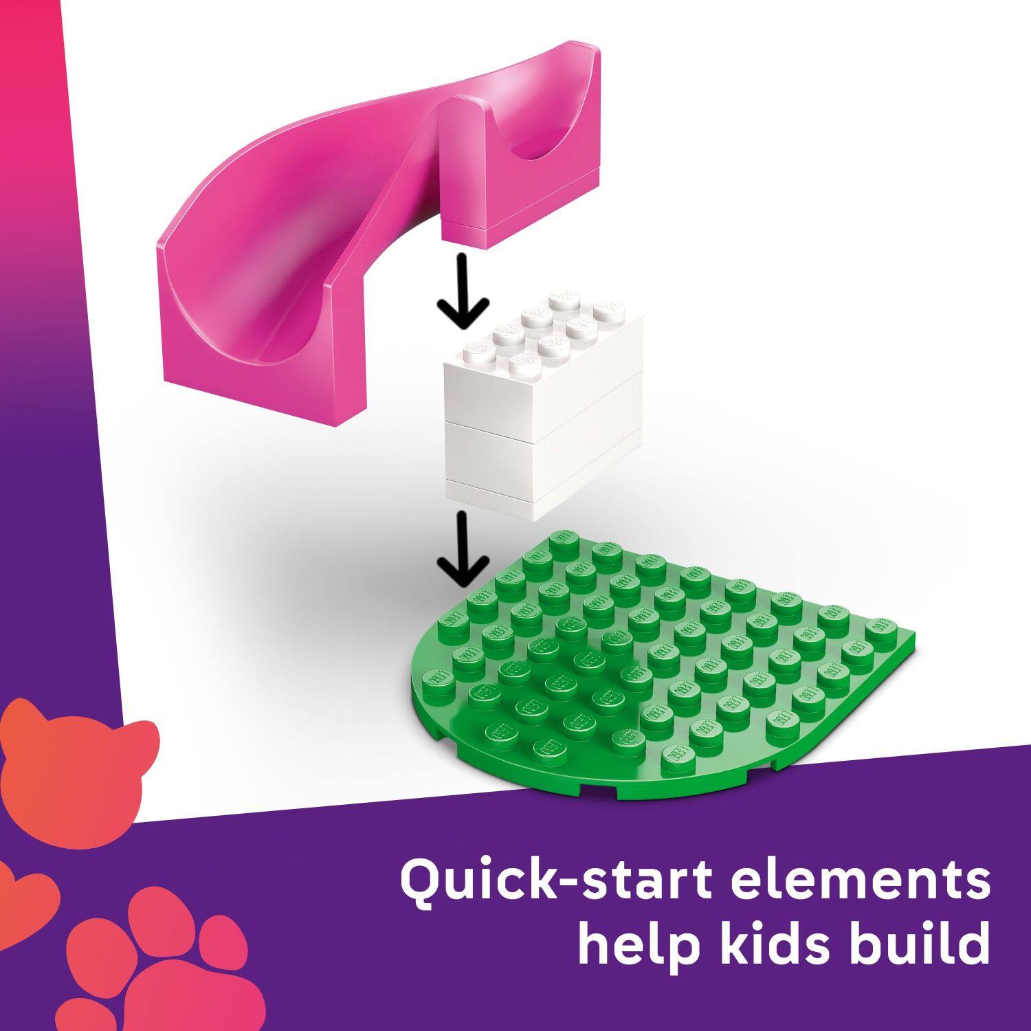 Quick-start elements help kids build