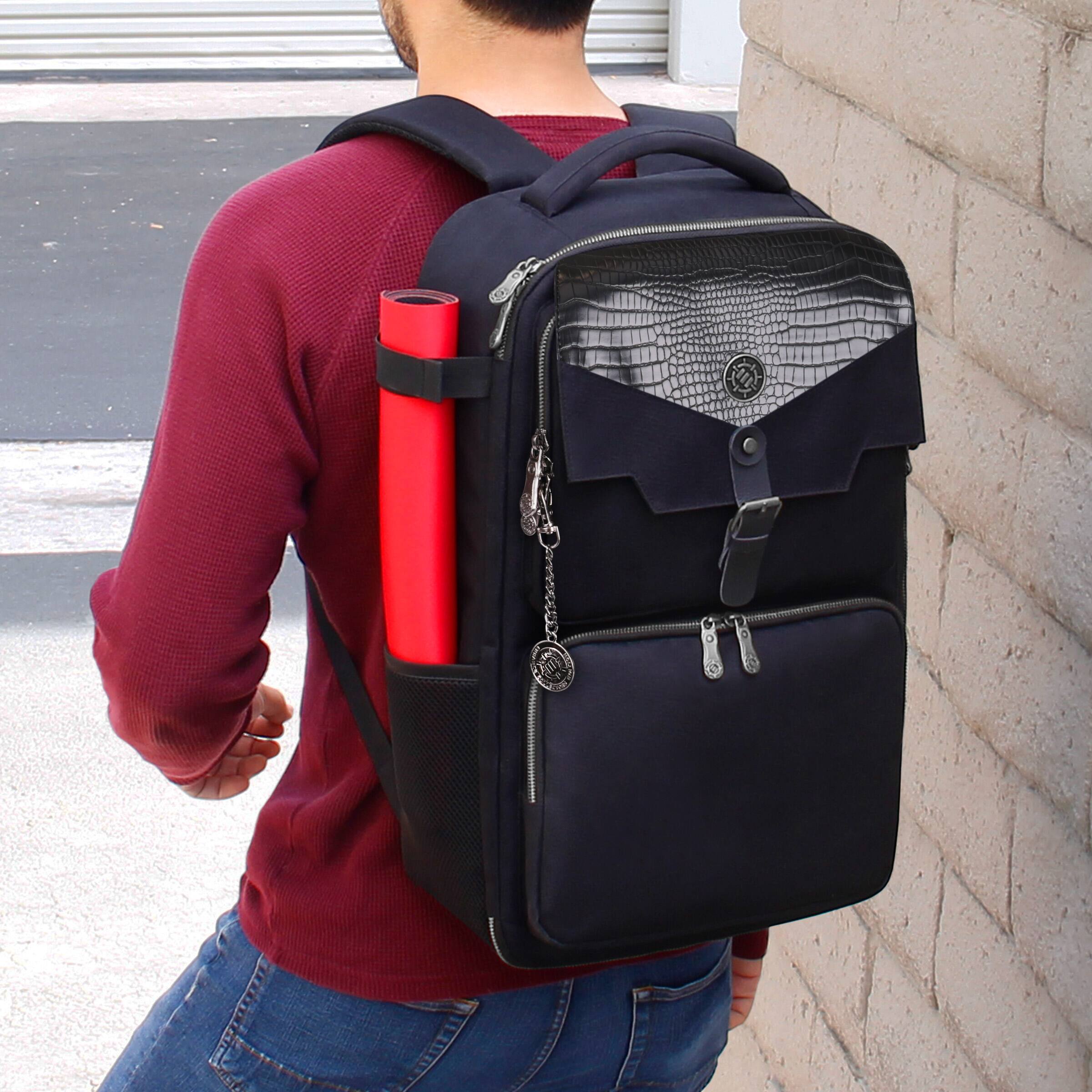 Alt View 3. ENHANCE - ENHANCE MTG Backpack Collector's Edition, TCG Card Organization (Dragon Black) - Dragon Black.