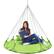 Front. Sorbus - orbus 56" Stylish Hanging Swing Nest - Premium Cotton Double Hammock Daybed Saucer Style Lounger Swing Chair- 264lbs - Green.