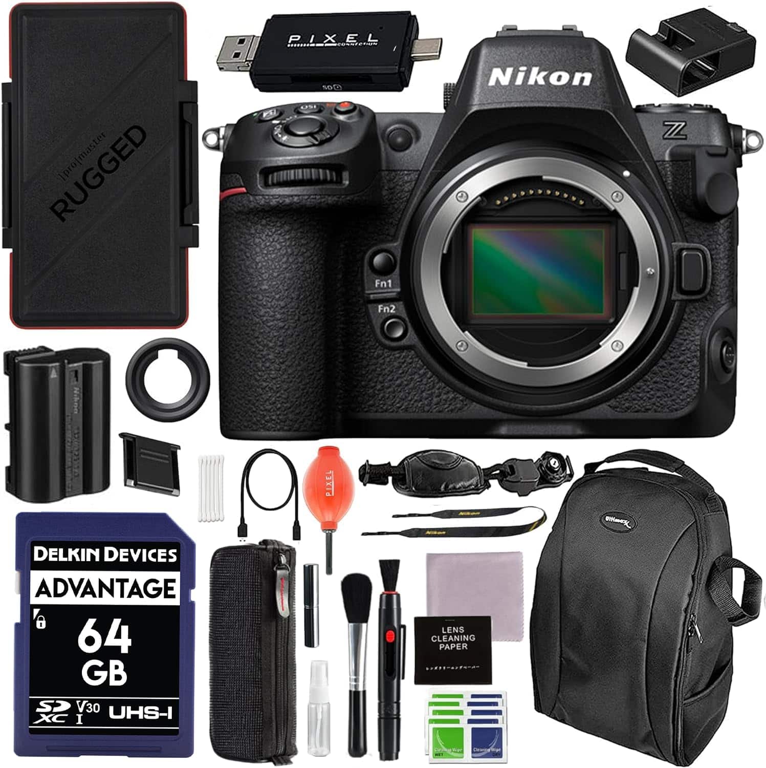 Z8 FX-Format Mirrorless Camera Body Bundle with Advanced Accessories | 1695 | Nikon z8 - Black