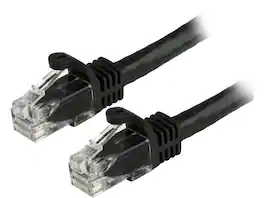 StarTech.com - Cat6 Patch Cable - 6 ft. - Black Ethernet Cable - Snagless RJ45 Cable - Ethernet Cord - Cat 6 Cable