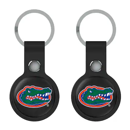 Front. Keyscaper - Black Florida Gators Two-Pack AirTag Holders - No Size - Black.