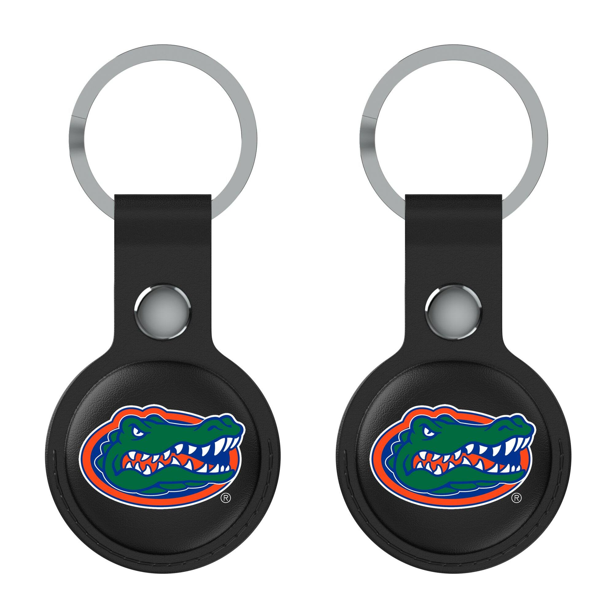 Front. Keyscaper - Black Florida Gators Two-Pack AirTag Holders - No Size - Black.