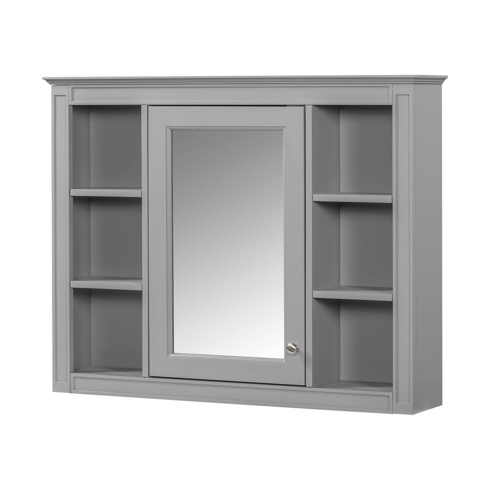Alt View 7. Loheer - Loheer 36 inch bathroom vanity with sink Grey Modern Solid Wood - Grey.