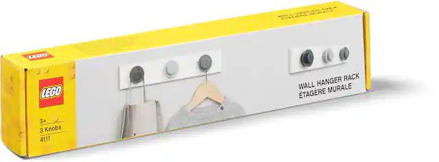 LEGO
3+
3 Knobs
4111
WALL HANGER RACK
ÉTAGÈRE MURALE