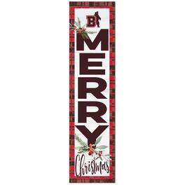 Jardine - Brown Bears 12'' x 48'' Outdoor Christmas Leaner - White