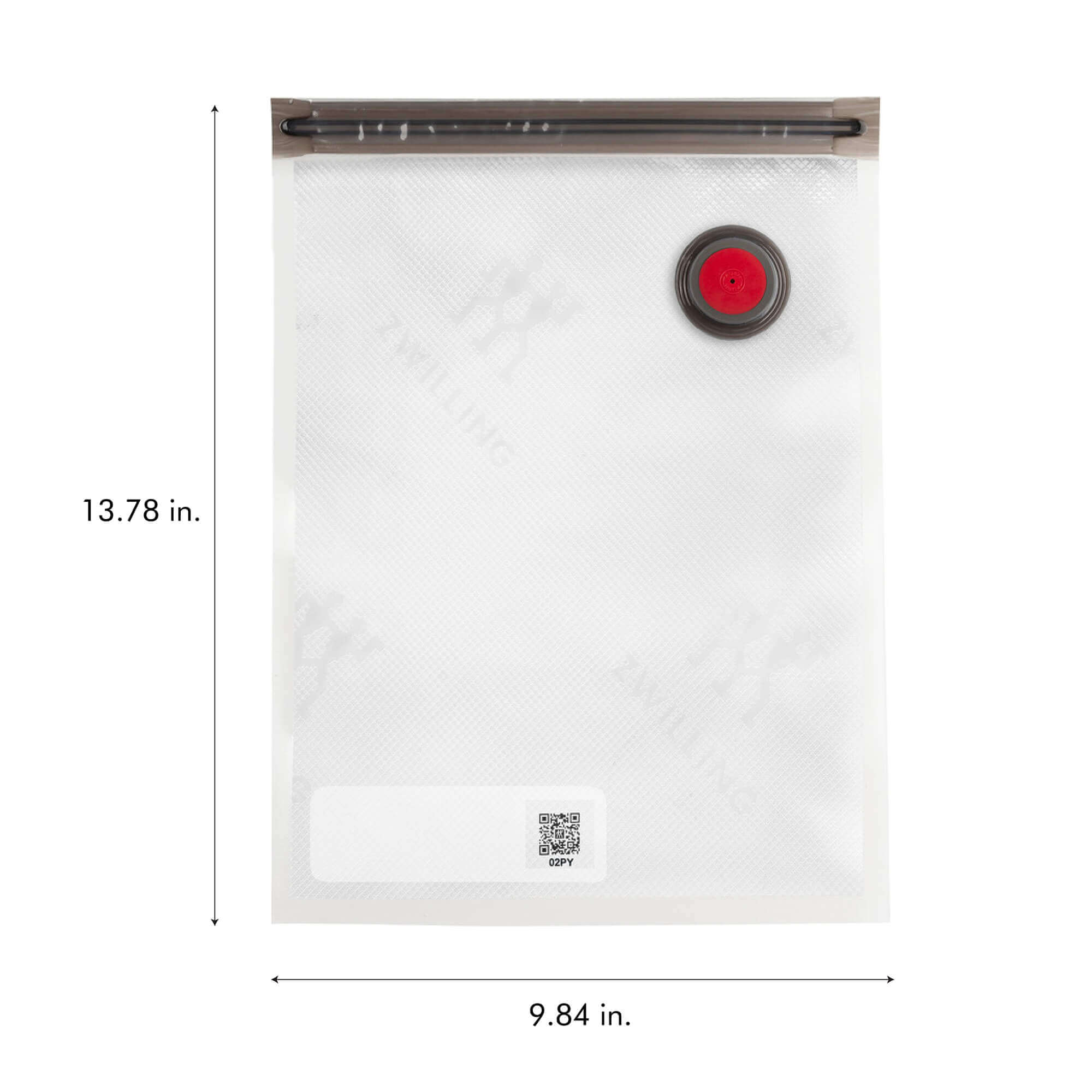 13.78 in.  
9.84 in.