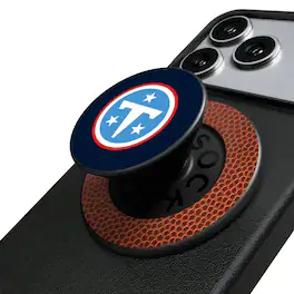 Keyscaper - Tennessee Titans Endzone Solid PopSockets Magnetic Phone Grip & Stand - No Size - Black