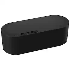 Front. D-Line - D-Line Large Cord Organizer Box - Black.