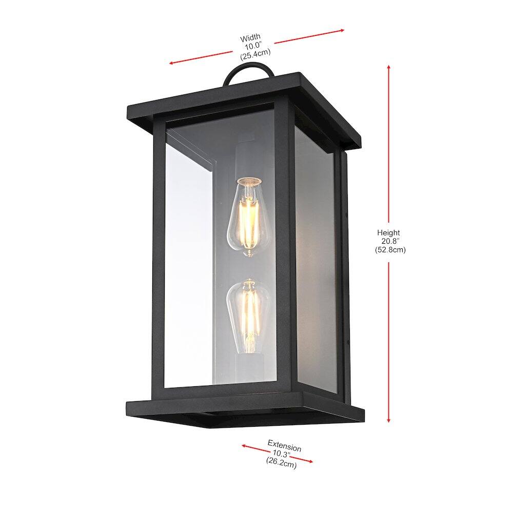 Width 10.0" (25.4cm)  
Height 20.8" (52.8cm)  
Extension 10.3" (26.2cm)