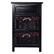 Alt View 18. Costway - Black Night Stand 3 Tiers 1 Drawer Bedside End Table Organizer Wood with 2 Baskets - Black.