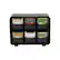 Alt View 1. Mind Reader - Tea Bag Organizer, Tea Station Organizer, Countertop Storage, Plastic, 10.25"L x 3.25"W x 7.75"H - Black.
