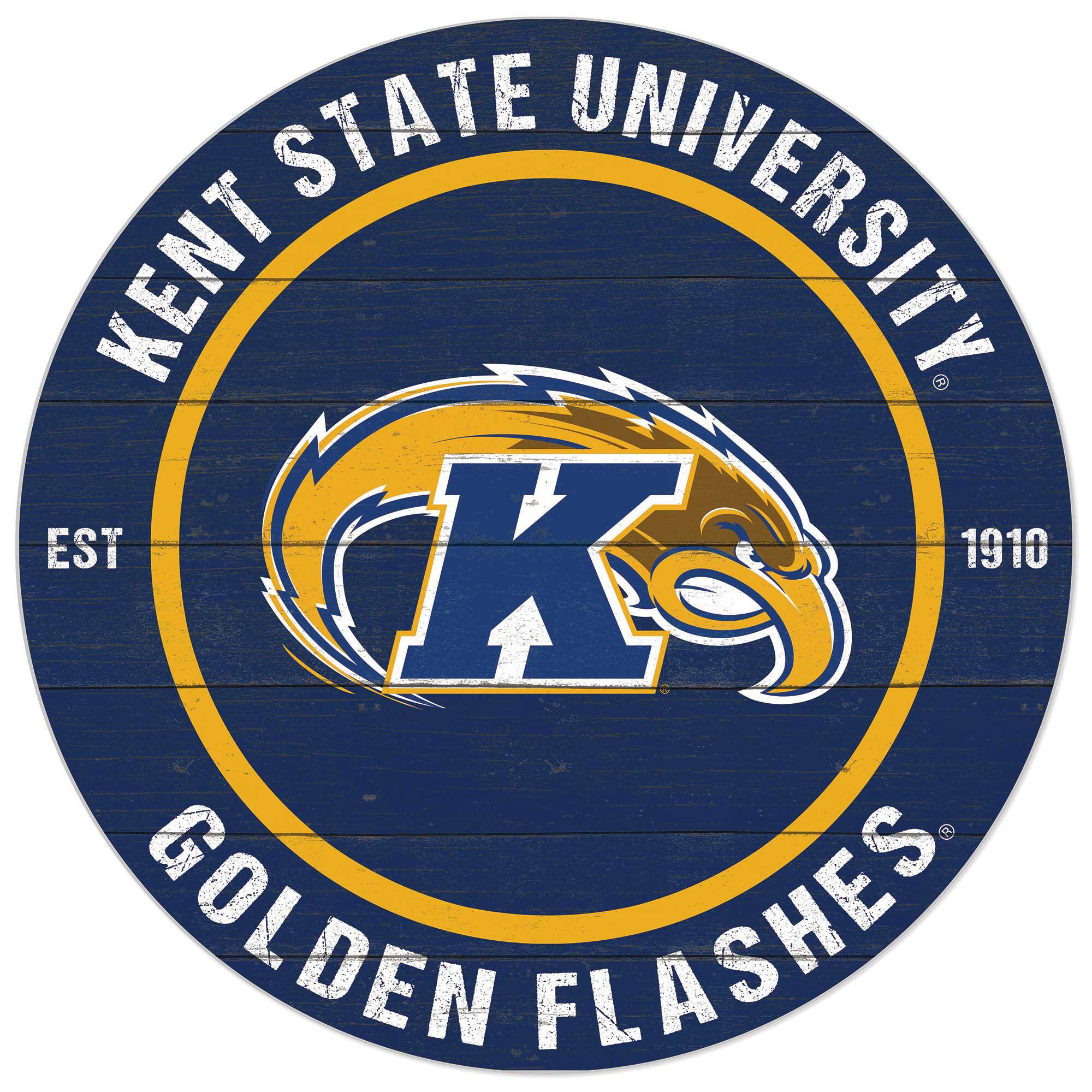 Kent State Golden Flashes 20'' x 20'' Indoor/Outdoor Circle Sign