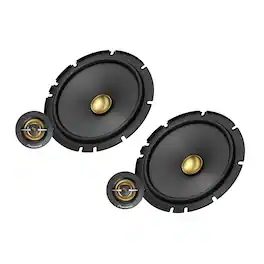 Pioneer - TS-A1601C 6.5" 2-Way A-Series 350W Component Car Speakers, 4 Ohms, Multi-Fit Adapters, Pair - Black