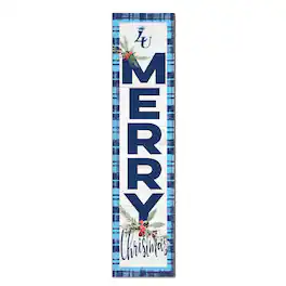 Jardine - Lasell Lasers 12'' x 48'' Outdoor Merry Christmas Leaner - White