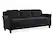 Front. Lifestyle Solutions - Hartford Sofa Upholstered Microfiber Curved Arms - Black.