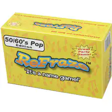 50/60's Pop Edition Great Party Game! ReFrazo "It's a name game!