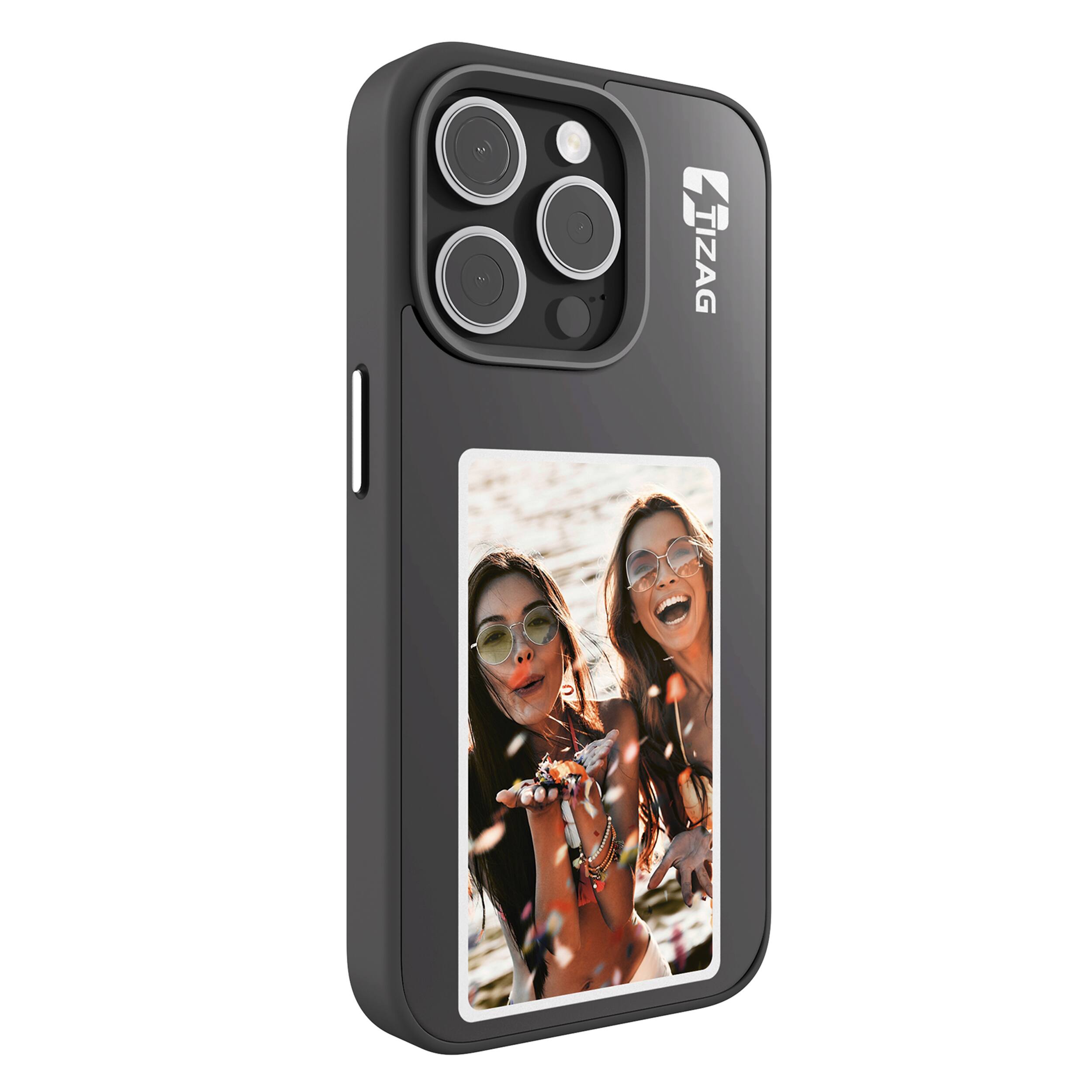 Tizag - Digital Canvas Case for iPhone 15 Pro - Black