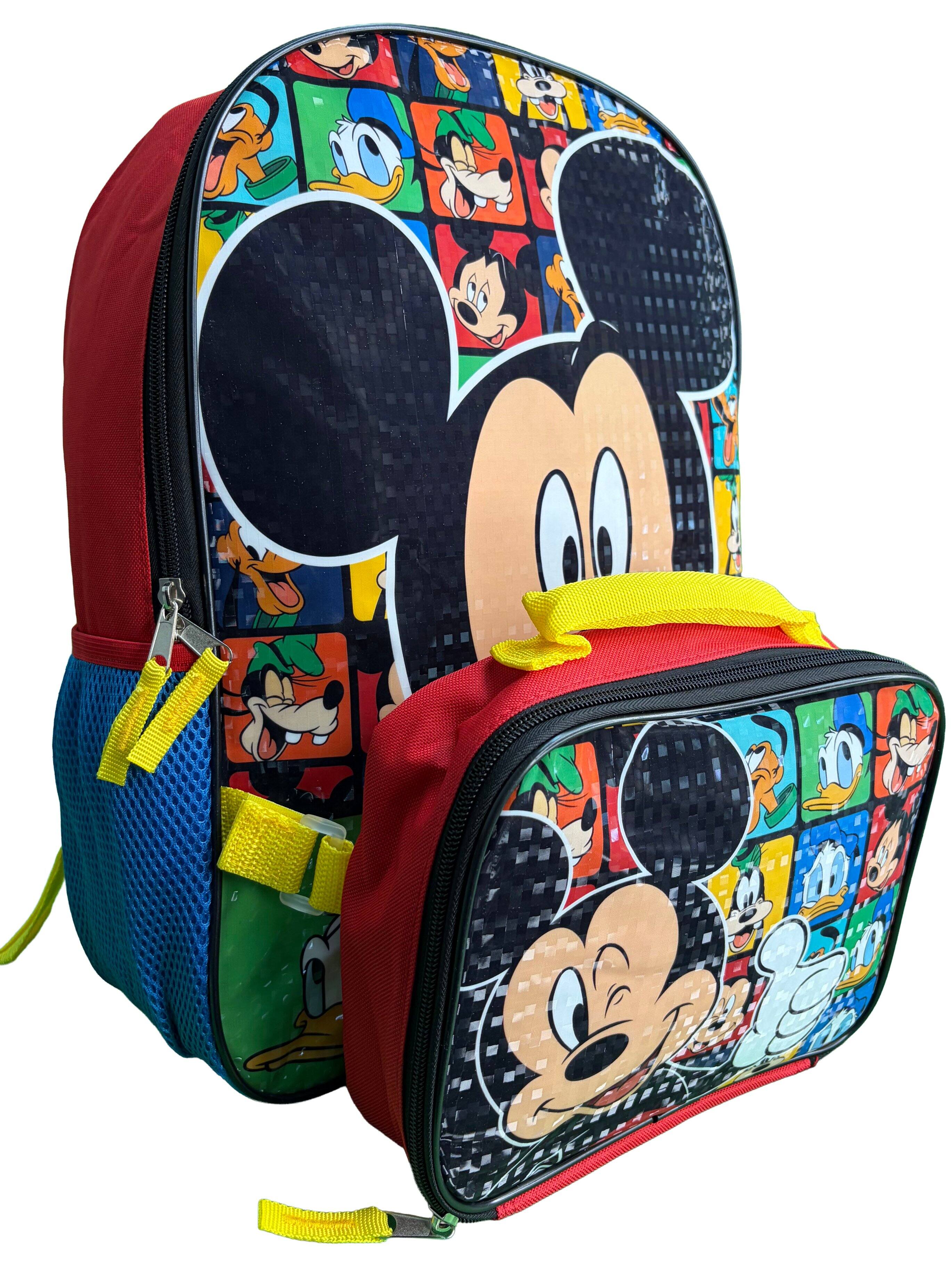 Alt View 2. Disney - Disney Mickey Backpack for School with Rectangular Lunch Bag, for Kids - Assorted Pre-Pack.