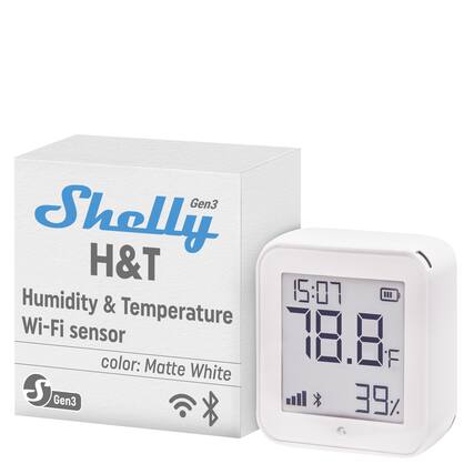 Shelly Gen3 H&T Humidity & Temperature Wi-Fi sensor
color: Matte White
15:07
78.8°F
39%