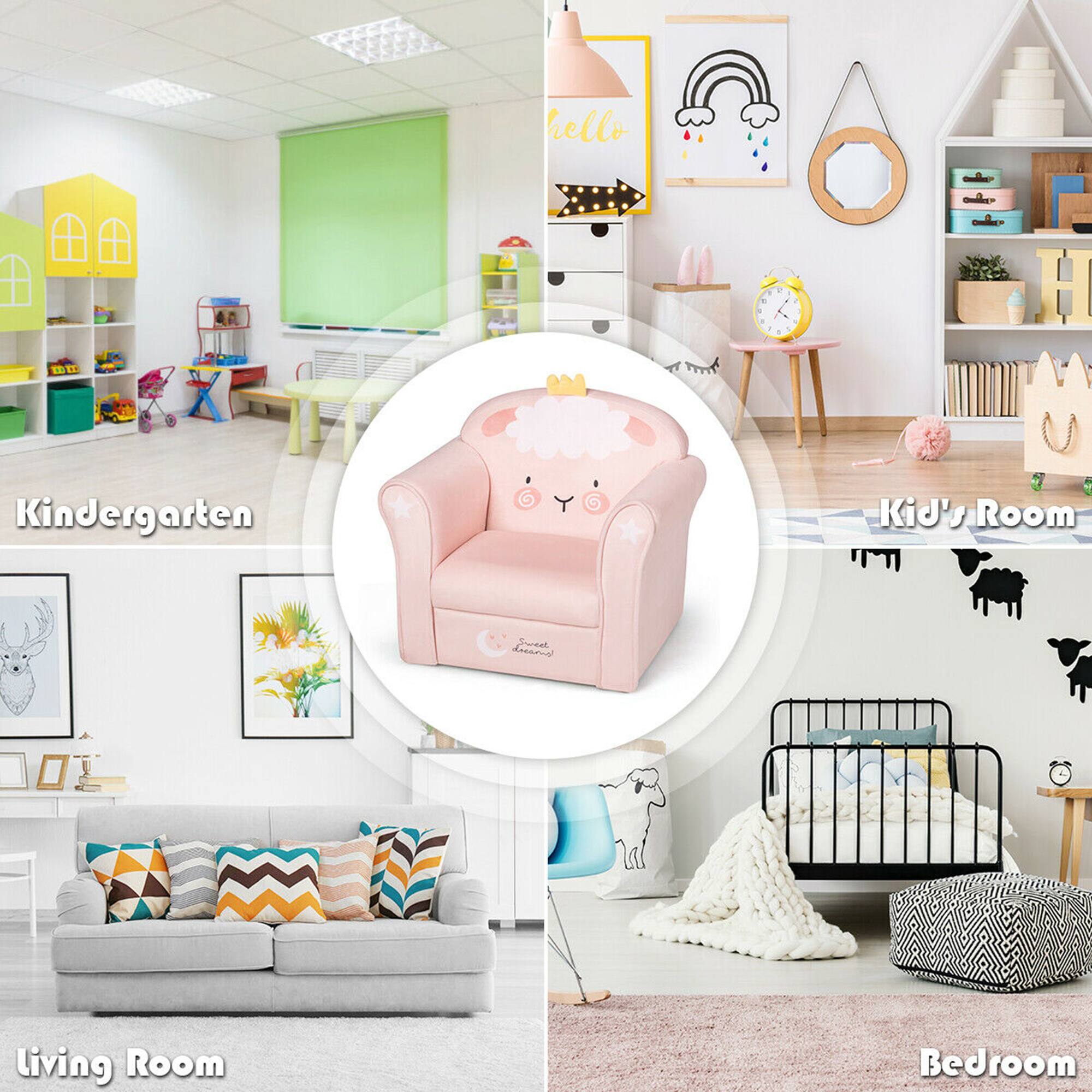 - Kindergarten
- Kid's Room
- Living Room
- Bedroom

Hello

2 2 1 F p D

Sweet dreams