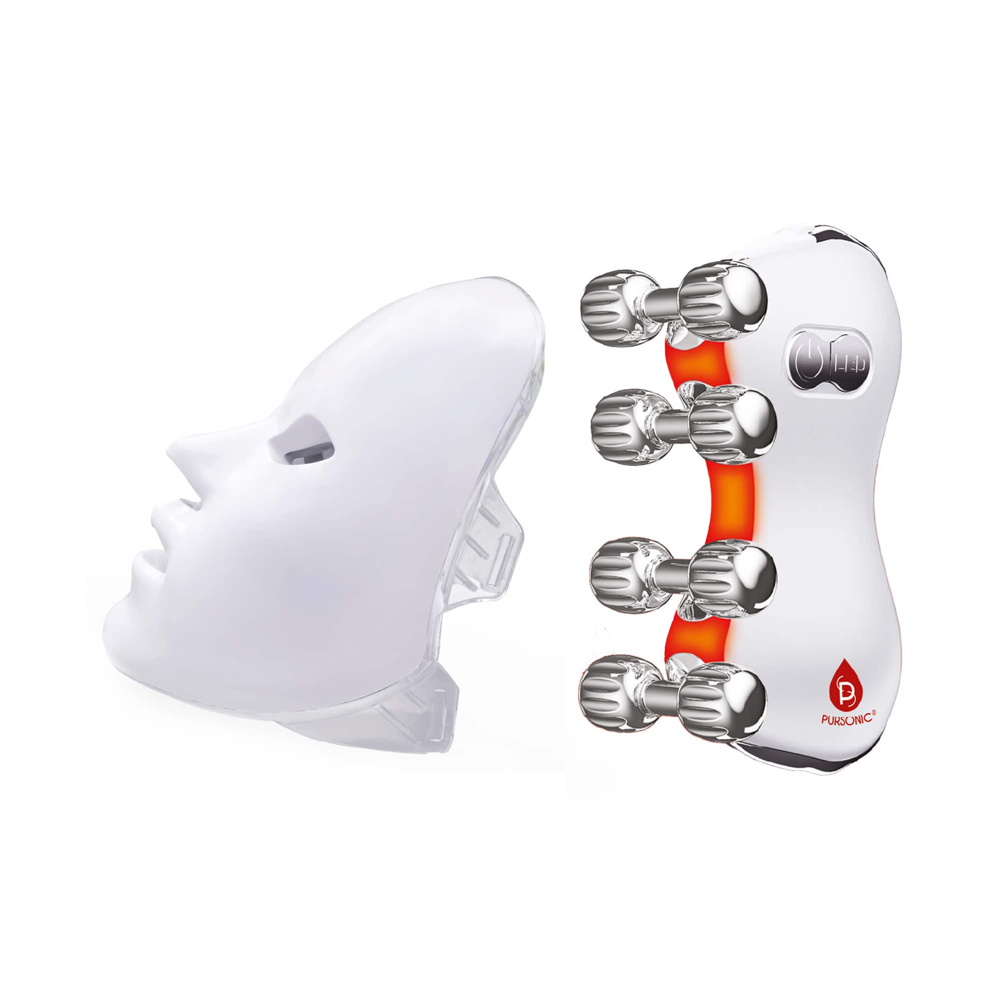 Pursonic - 5-in-1 LED Roller Massager & 7-in-1 LED Face Mask price history on PriceWatchPro