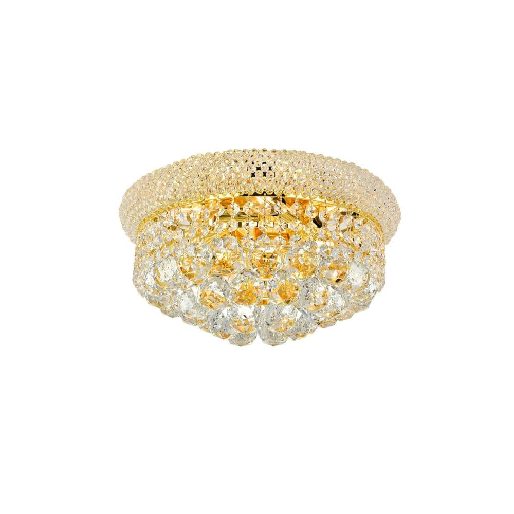 Elegant Lighting - Primo 6 light Flush Mount Clear Royal Cut Crystal - Gold price history on PriceWatchPro