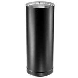 DuraVent - DVL 6 x 18 Inch Galvanized Steel Double Wall Pipe Connector, Black