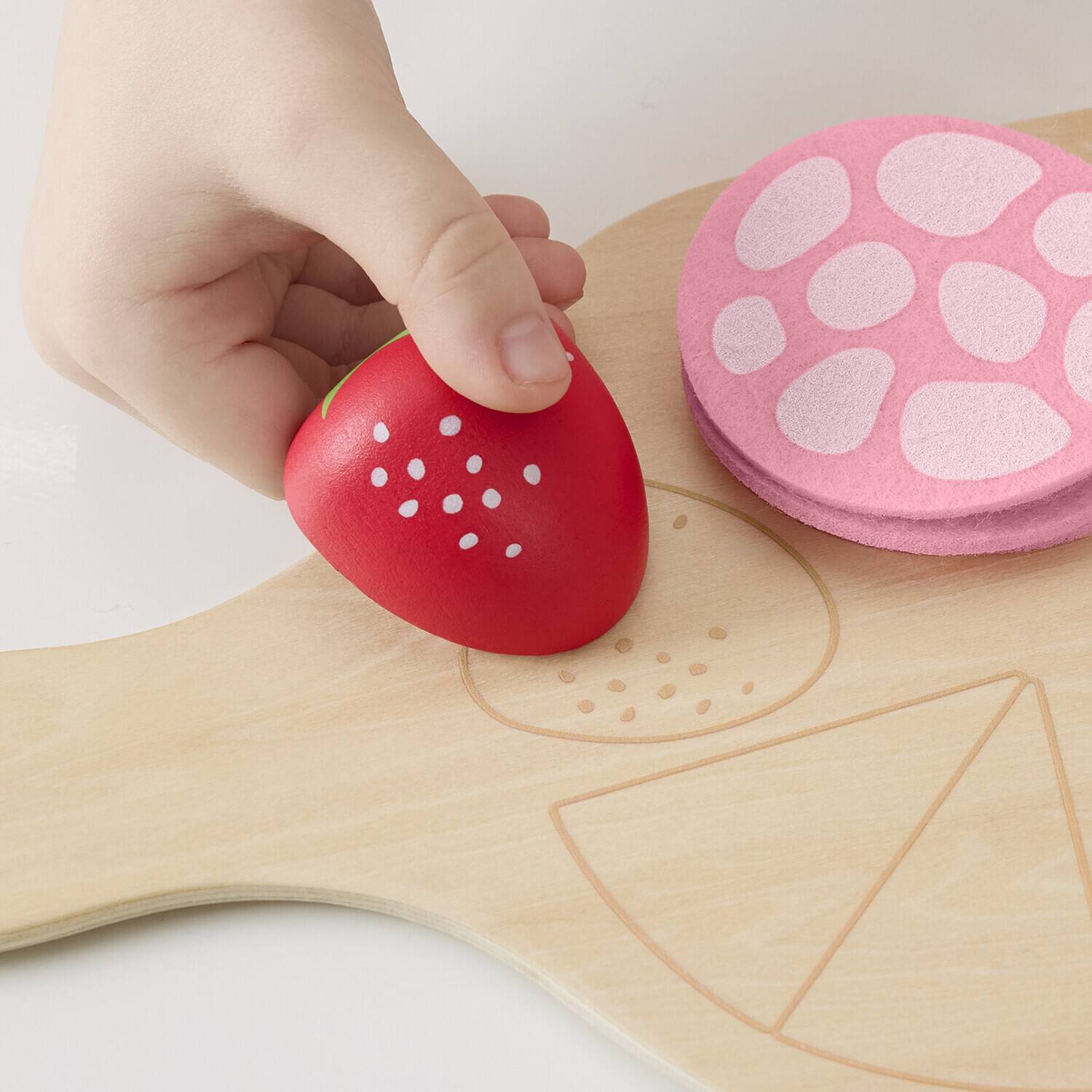 Alt View 4. Fisher Price - Fisher Price - Wooden Charcuterie Board Set   - COLLECTIBLES - Multicolor.