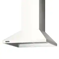 Viking 3 Series - 36 inches - Externally Vented & Recirculating - Wall Range Hood - Pure White - Front_Zoom