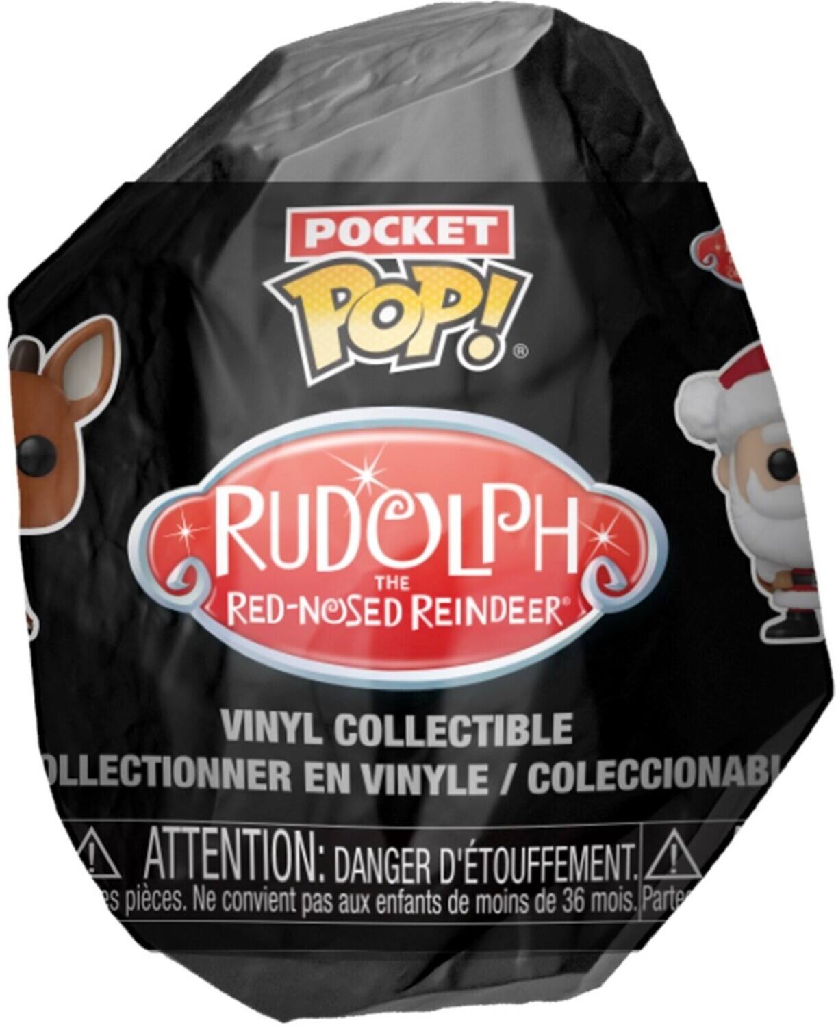 POCKET POP!  RUDOLPH THE RED-NOSED REINDEER VINYL COLLECTIBLE OLLECTIONNER EN VINYLE /COLECCIONABI VINYLE ! ATTENTION: DANGER D'ETOUFFEMENT. ! S pices. Ne convient pas aux enfants de moins de 36 mois. Parte