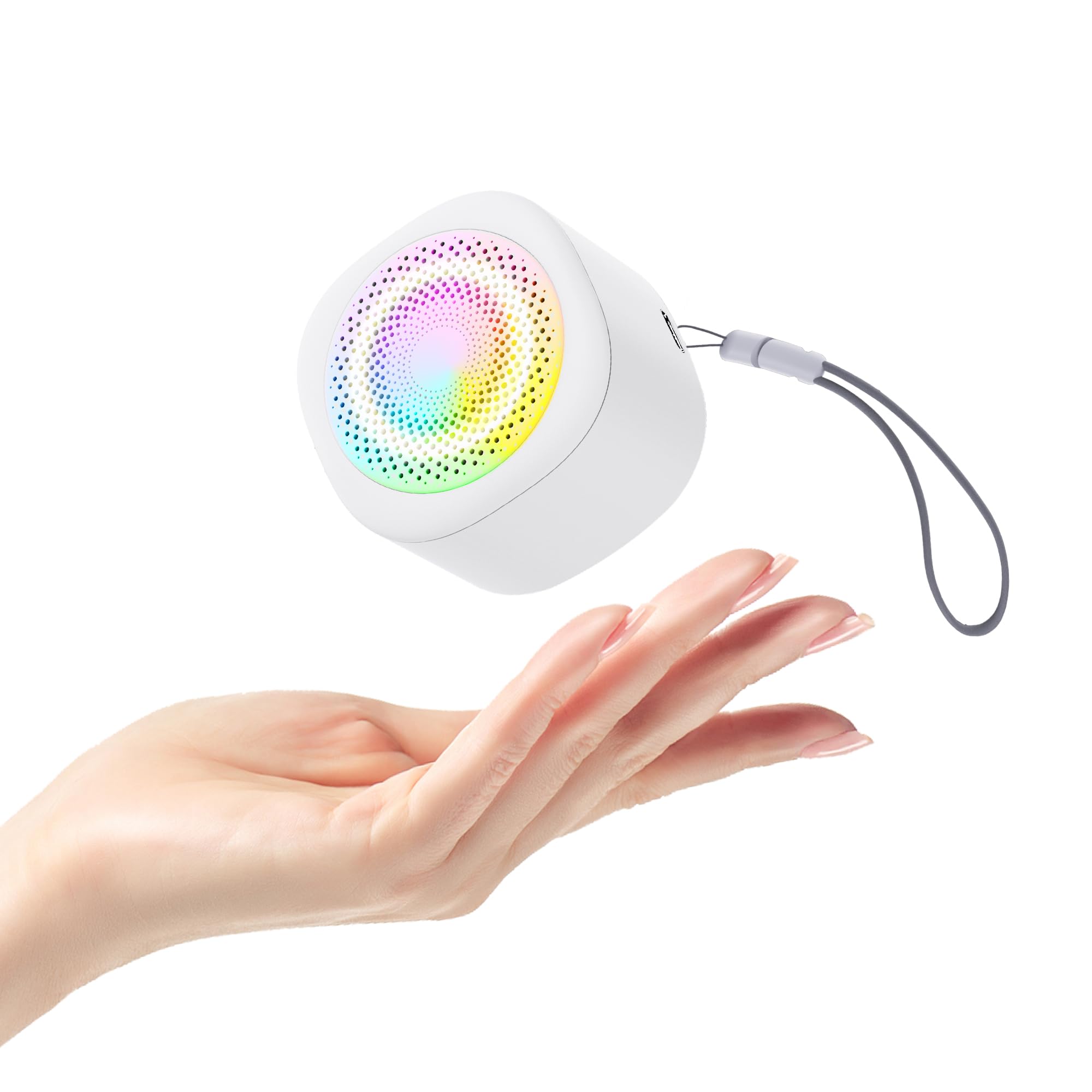 Cedar Assembly - Mini Sleep Sound Machine Portable Noise For Sleeping Sounds 10 Lullaby 7 Gradient Night Light Machines Ad - 20 sounds